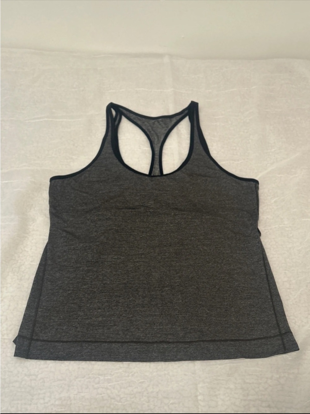lululemon athletica Charcoal Gray Racerback Tank
